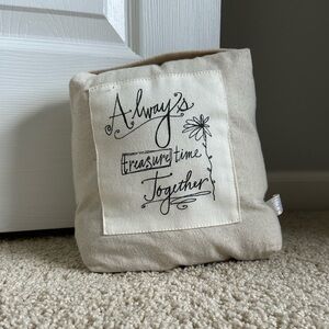 Demdaco Cream and Black Door Stopper “Always Treasure Time Together”